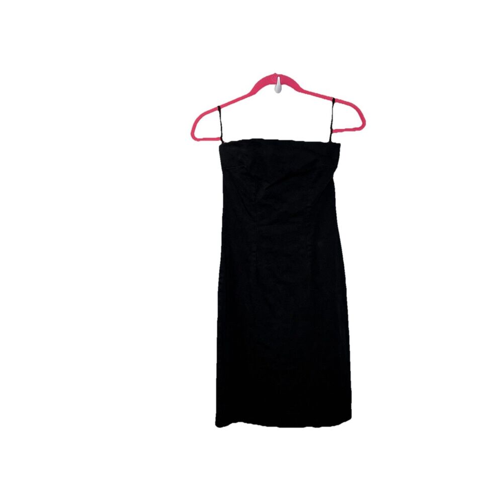 I.L.U. from The Clothing Company Strapless Black Dress Size 7 Coquette Y2K